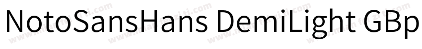 NotoSansHans DemiLight GBpc EUC H字体转换